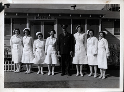 Military Nurses and Soldier at Hospital