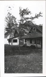 Two Cabins and Trees