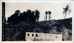 Incomplete Victoria Dam Surge Tank Steelwork and Powerhouse