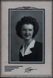 Portrait of Woman with Curly Updo