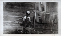 Young Tom Ross with Small Wheelbarrow (1 of 2)