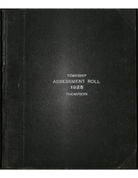 Thompson Township Assessment Roll, 1925