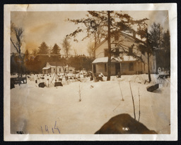 Two Houses in Snow