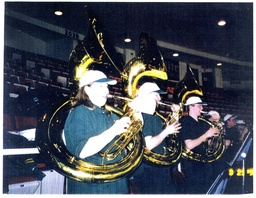 Three Tuba Players Performing (Part of the NMU Historic Photographs Collection)