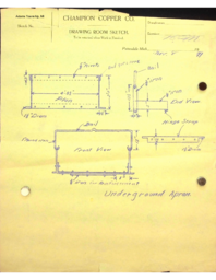 Sketch of Underground Apron