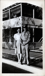 Tom and Dorotha Ross Standing on Curb