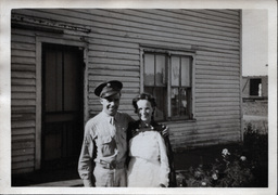 Tom Ross with Woman in Nursing Uniform