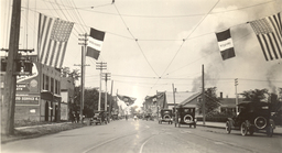 Portage Avenue decorated, Sault Sainte Marie, Michigan