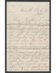 Charles Henry Hatch to James Hatch, 1863-02-27