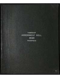 Thompson Township Assessment Roll, 1923