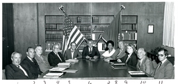 Meeting of John X. Jamrich and the Board of Control (Part of the NMU Historic Photographs Collection)