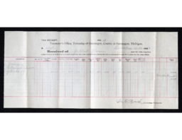 Gottlieb Glaser Tax Receipt, 1923-12-10