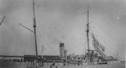 Unidentified masted steamboat