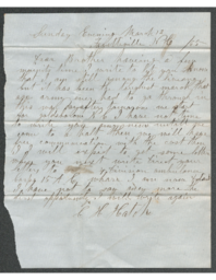 Charles Henry Hatch to James Hatch, 1865-03-12