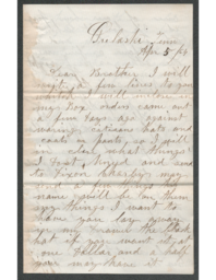 Charles Henry Hatch to James Hatch, 1864-04-05