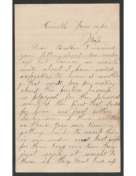 Charles Henry Hatch to James Hatch, 1863-06-16