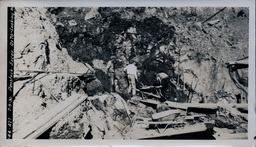 Victoria Dam Penstock Rock Excavation Workers, July 1930