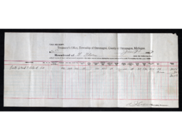 G. Glaser Tax Receipt, 1927-01-20