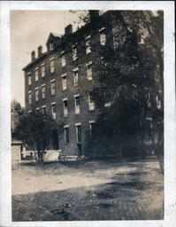 Brick Building with Stone Courtyard