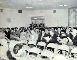 West Hall Dedication Fall 1960: View of Seated Crowd