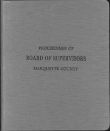 Marquette County Supervisors' Proceedings Volume 11, Part 1 (1961)