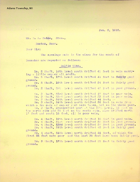 Baltic Mine Captain's Reports February 1, 1911 - January 1, 1912