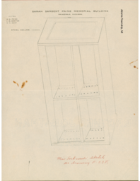 Plan for Library Shelves and Card Catalog