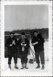 Ice Fishers with Frozen Fish