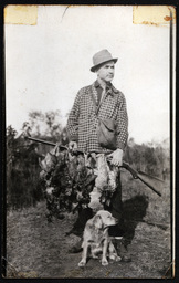 Hunter with Dead Birds and Dog