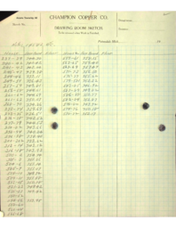 Notes Related to House Baseboard Elevations used in Setting Sewer System