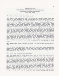 Tom Peters Oral History Interview Transcript, 1994-07-18