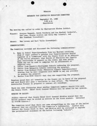 Separate Tax Limitation Education Committee Minutes, 1980