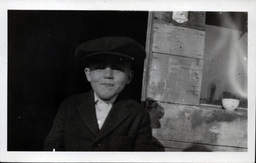 Young Tom Ross in Newsboy Cap (1 of 2)