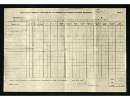 Charles Glaser Tax Receipt, 1934-02-08