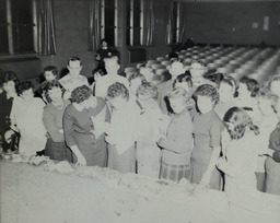 Demonstration for Student Unions 1959: Students Standing Around Miscellaneous Items