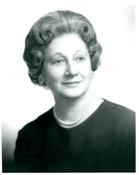 Headshot of Mrs. F. A. Flodin (Part of the NMU Historic Photographs Collection)