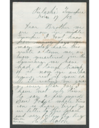 Charles Henry Hatch to James Hatch, 1863-11-17