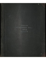 Thompson Township Assessment Roll, 1919