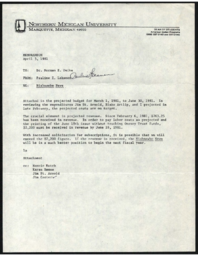 Pauline Lakanen to Norman E. Hefke, 1981-04-03