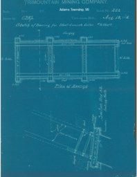 Notes on concrete shaft collar for Copper Range Company