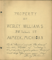 Williams Album, introduction, page 01