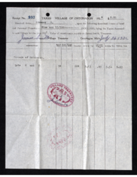 G. Glosser Tax Receipt, 1932-07-26