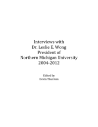 Leslie Wong Oral History Interview Transcripts