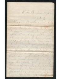 Charles Henry Hatch to James Hatch, 1863-01-11