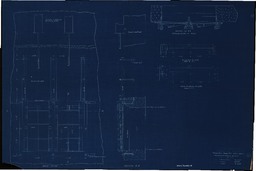 Trimountain Stamp Mill Intake Gates Assembled View and Sections Detail Plans