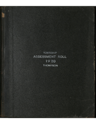 Thompson Township Assessment Roll, 1920