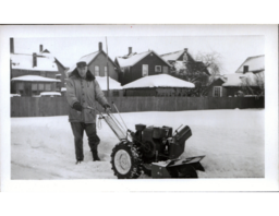 Mr. J. Vanderhook with Snowblower