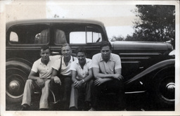 Teenage Tom Ross with Friends