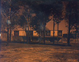 Student Center (Color) June 1961: Orange Hued Color Photo of Student Center