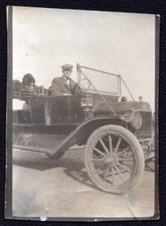 Man and Dog in Car